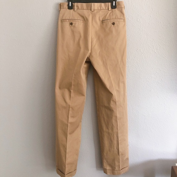 Brooks brothers pleated tan dress pants 32 34 - Picture 4 of 6